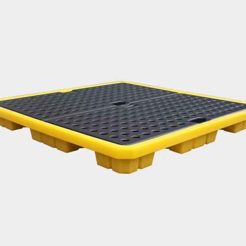 Environmental 4 Drum Anti Spill Containment Pallet Tray for Storage Pallet Rack