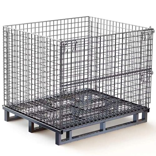 Warehouse Iron Storage Cage Folding Warehouse Wire Cage
